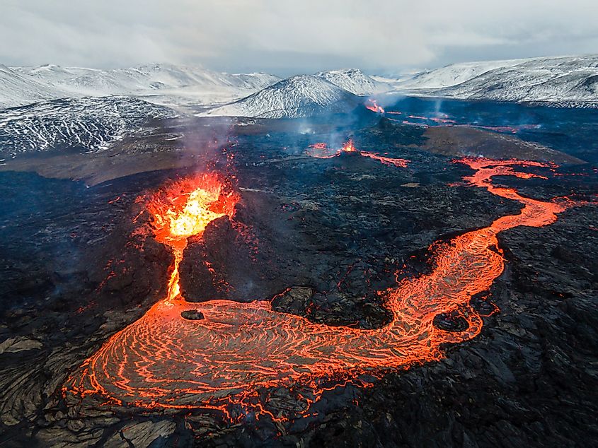Iceland volcanoes