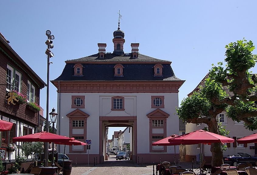 Gatehouse in Heusenstamm, Hesse.