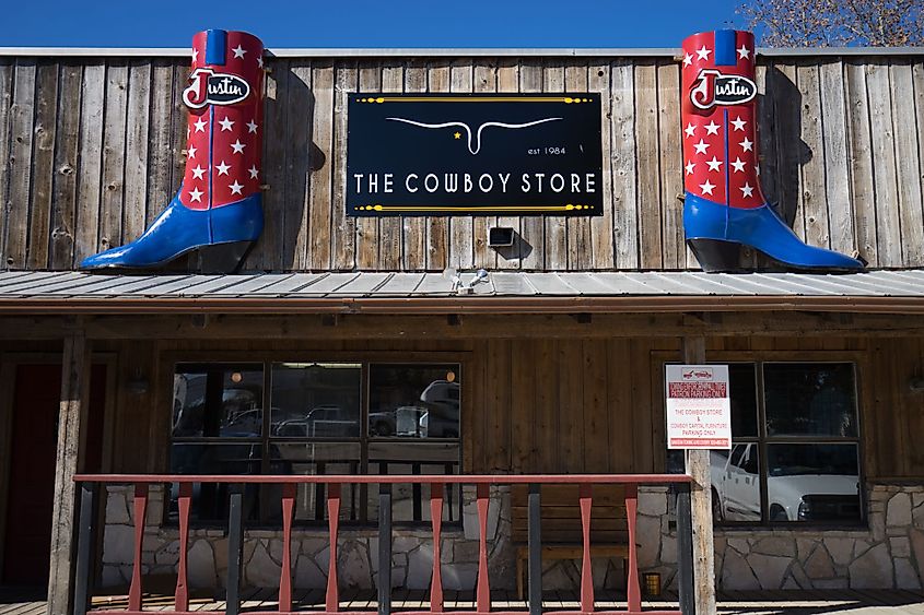 The Cowboy Store in Bandera, Texas.