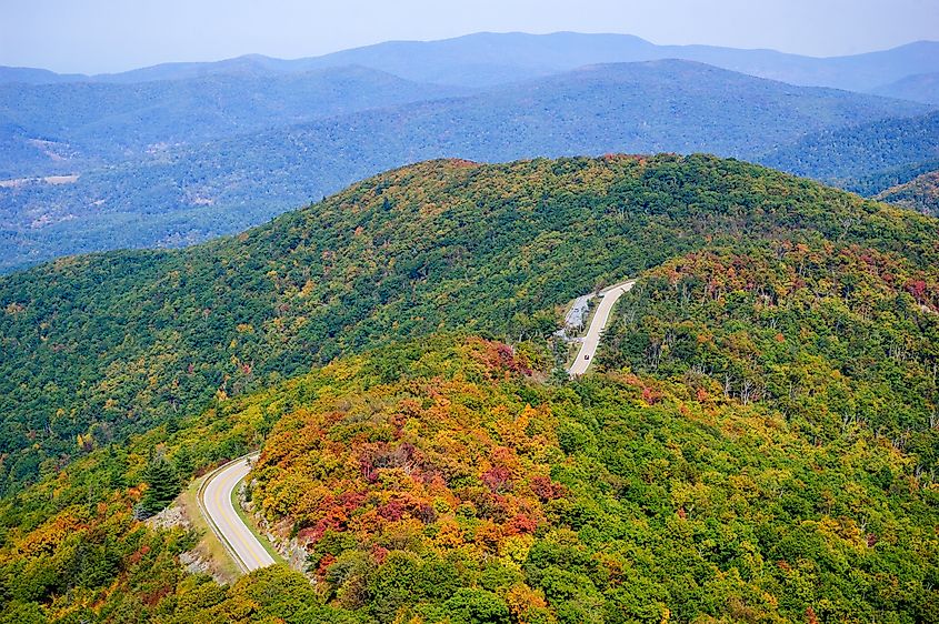 Fall Overlook at Shenandoah National Park.