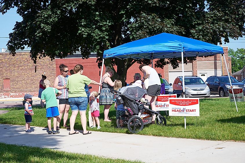 Pictures from a fair at Franklin park, Shawano, Wisconsin