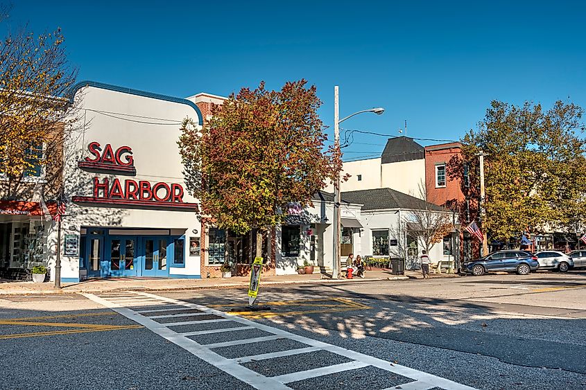 Sag Harbor village New York Suffolk County in The Hamptons Long Island
