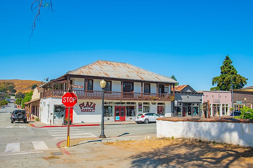 Plaza Market in downtown San Juan Bautista, California.