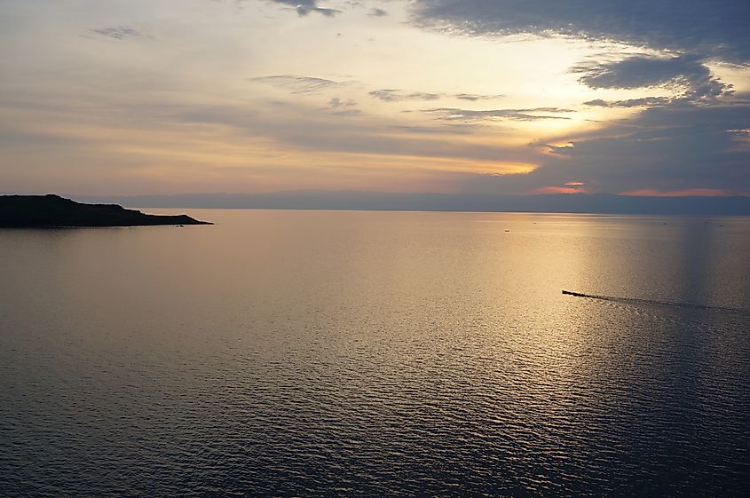 Lake Tanganyika sits between Tanzania, Burundi, Congo, and Zambia.