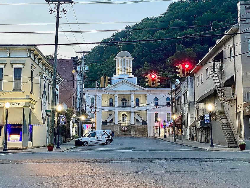Main Street in Pomeroy, Ohio.