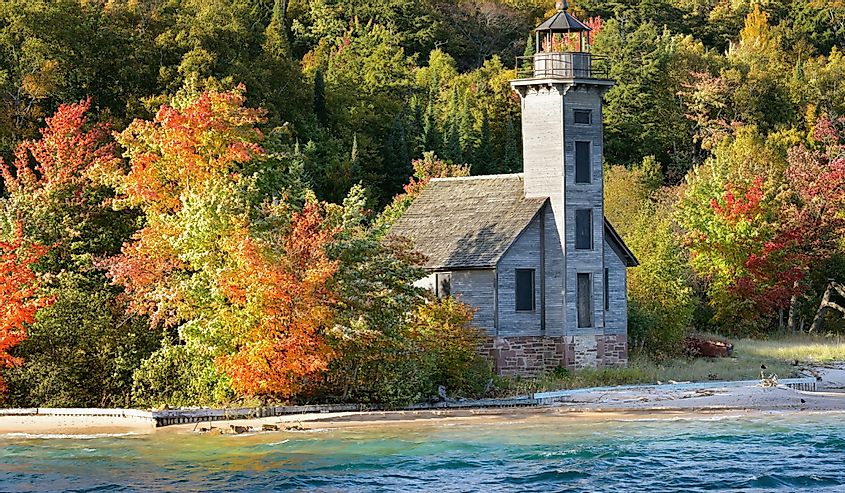Grand Island East Channel Lighthouse, Lake Superior, Munising, Michigan