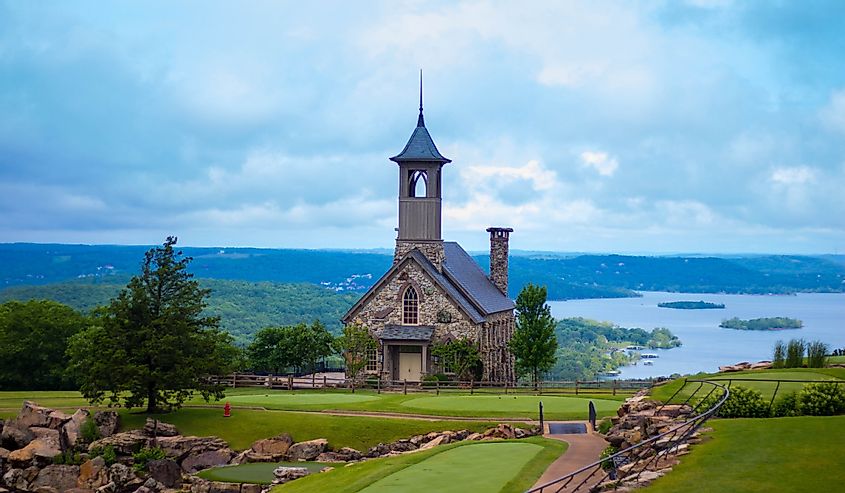 Church at top of the rock in Branson Missouri