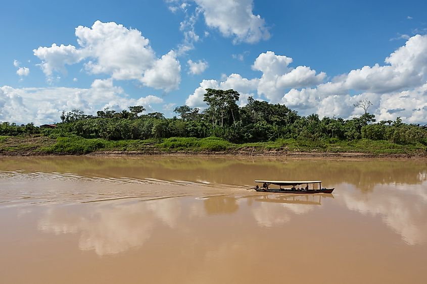 boat in Purus River