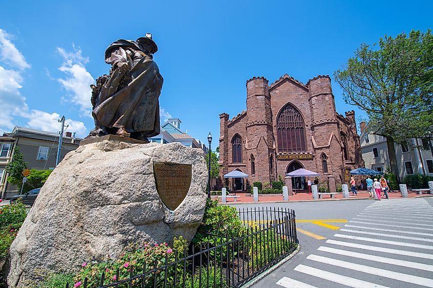 Roger Conant statue in Salem