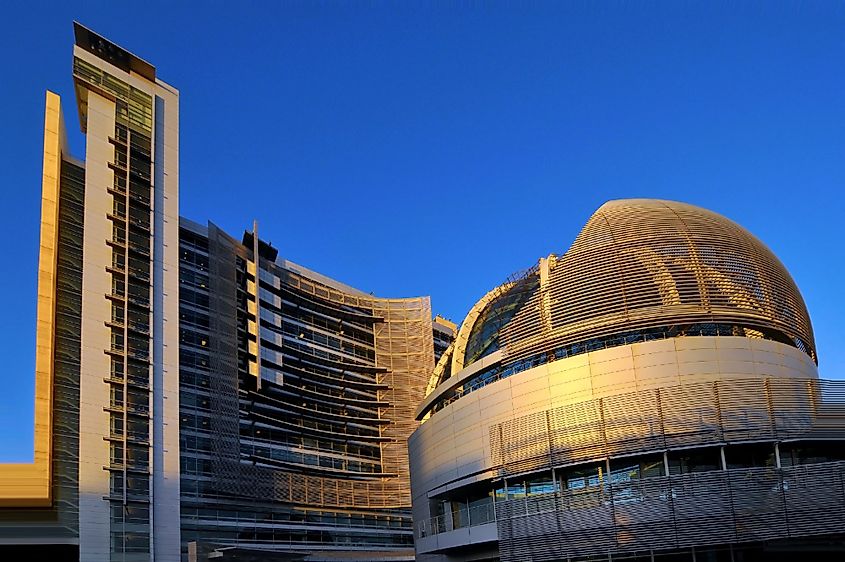 Beautiful architecture of the City Hall in San Jose, California