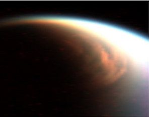 Titan's North Pole cloud vortex.