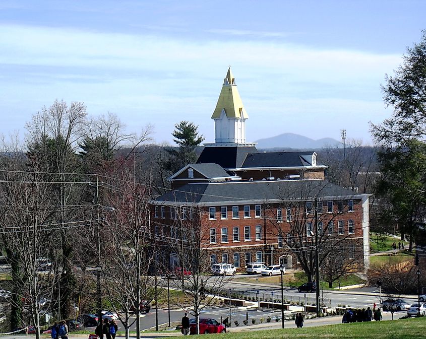 The gold-domed Price Memorial Hall Building is the oldest building at any of the University of North Georgia's campus.