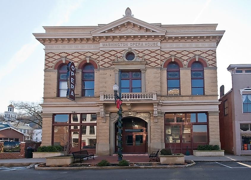 The historic Washington Opera House in the town of Maysville, Kentucky.