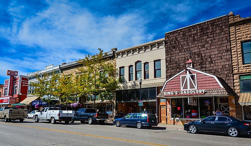 Western heritage on display at shop and museum in Sheridan, Wyoming.