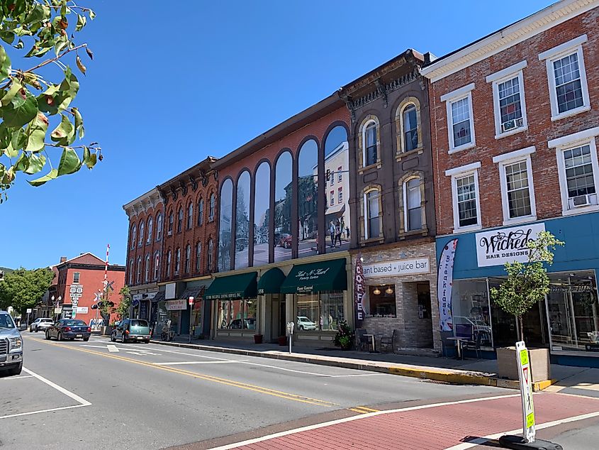 Mill Street in Danville, Pennsylvania.