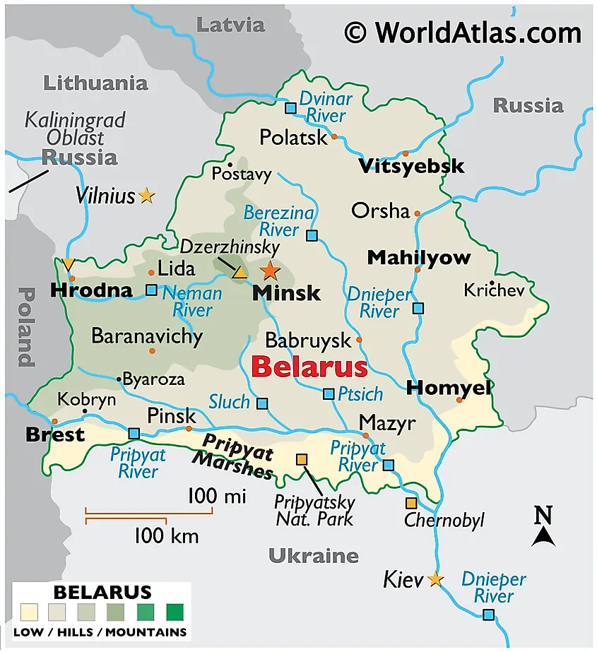 Belarus map