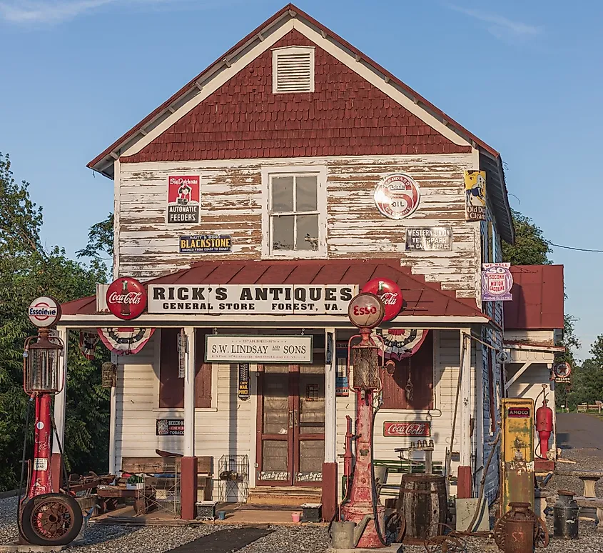 An old general store located in Forest, Virginia.