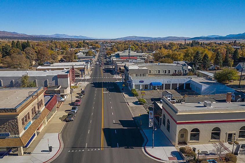 Main street in Susanville, California