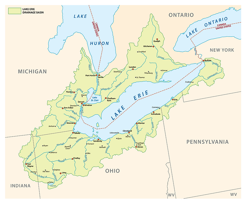 Река соединяющая озера эри и онтарио. Озеро Эри на карте. Озеро Эри и Онтарио на карте. Эри Онтарио на карте. Lake Erie на карте.