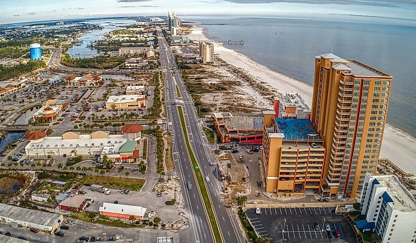 Orange Beach is a Tourist Destination and Beach Town in Far Eastern Alabama on the Florida Border