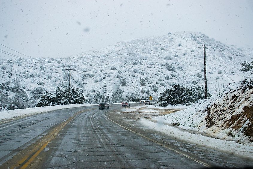 Winter in Acton, California