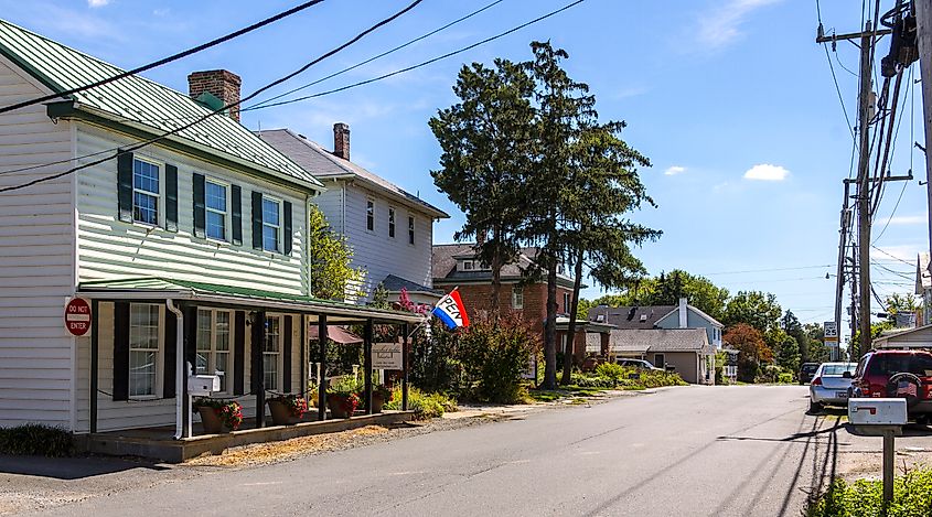 Lovettsville Historic District in Lovettsville, Virginia.