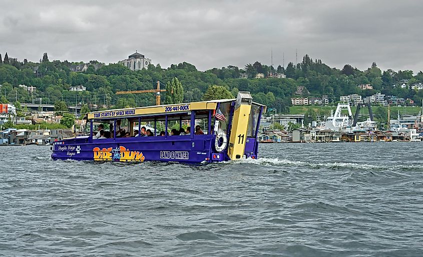 Ride The Ducks in Lake Union, Seattle, Washington