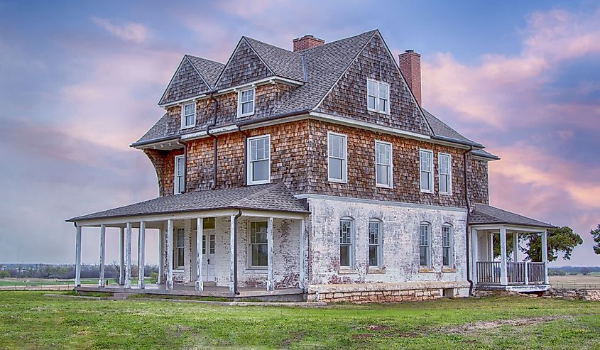 Building at the historic Fort Reno in El Reno, Oklahoma