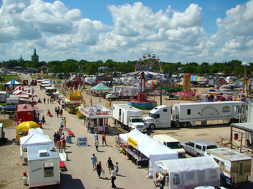 The Manitoba Stampede and Exhibition in Morris, Manitoba