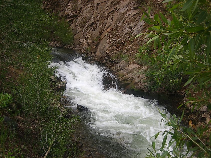 The Red River of Taos County, northern New Mexico.