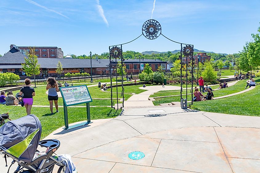 Founders Park in Johnson City, Tennessee.