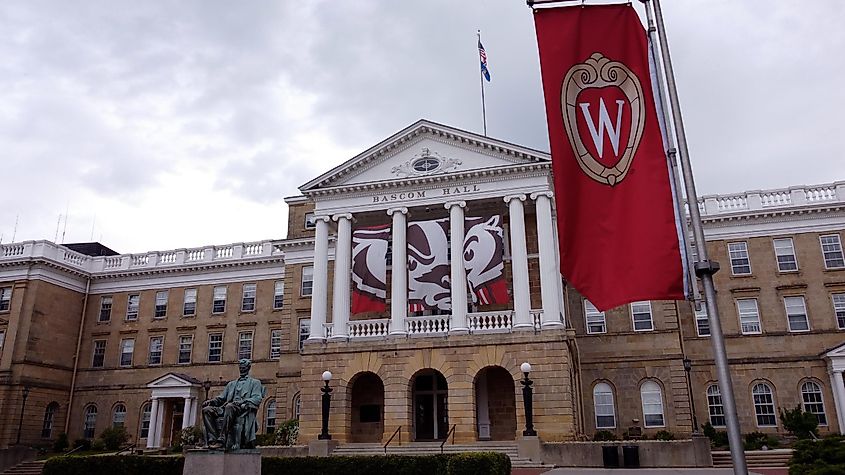 University of Wisconsin Badgers' college campus building