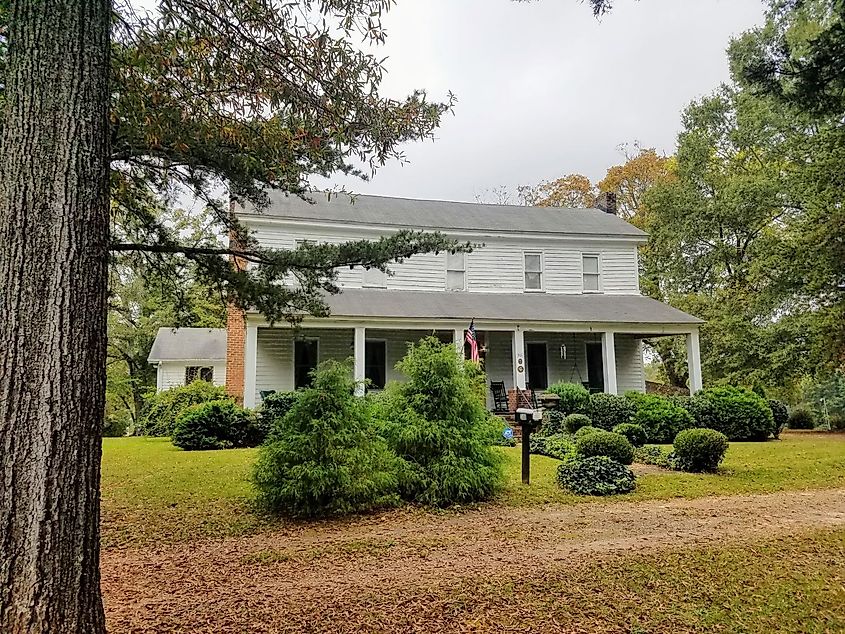 The historic Spring Park Inn in Travelers Rest, South Carolina.