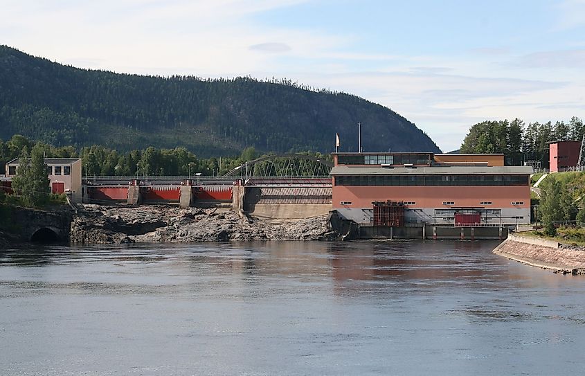 One of the many hydropower plants of Indalsälven.