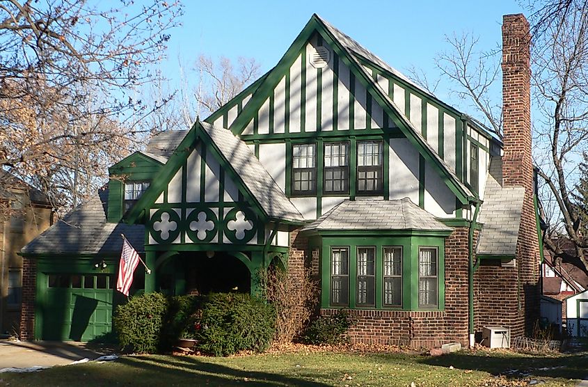 The house is part of the Country Club Historic District, listed in the National Register of Historic Places.