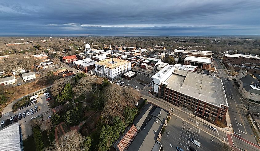 Aerial image of Downtown Concord , North Carolina
