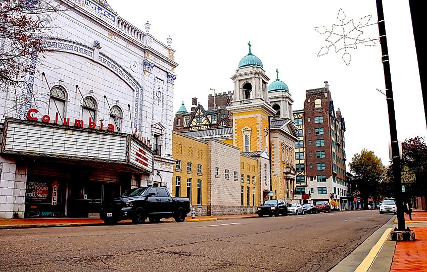 The historic area of Paducah, Kentucky.