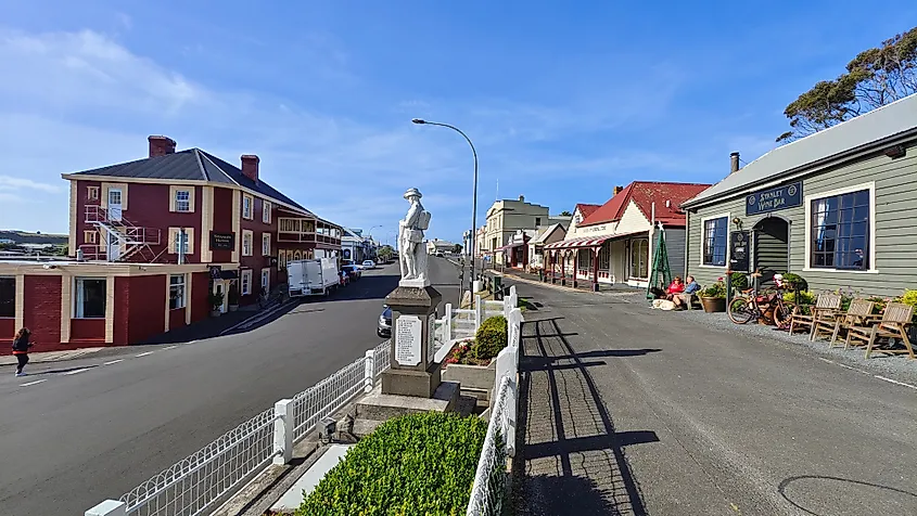 Beautiful historic buildings in Stanley, Tasmania, Australia. Image credit: Petr Podrouzek / Shutterstock.com.
