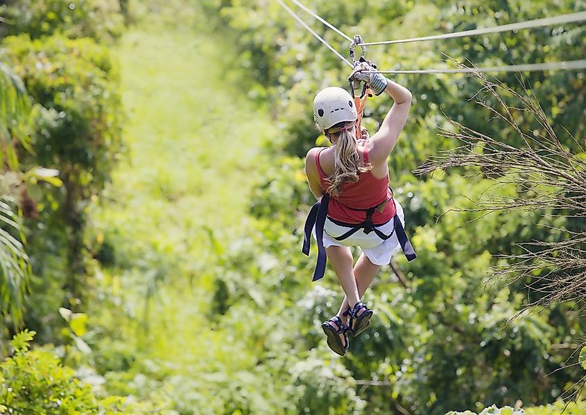 Ziplining in Hocking Hills, via 