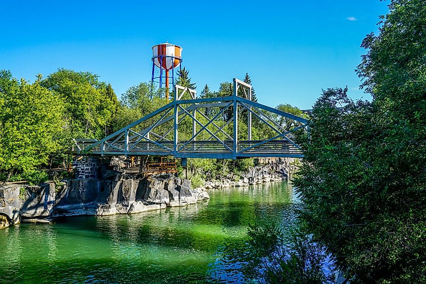 Taylor's Bridge over the Snake River in Idaho Falls, Idaho