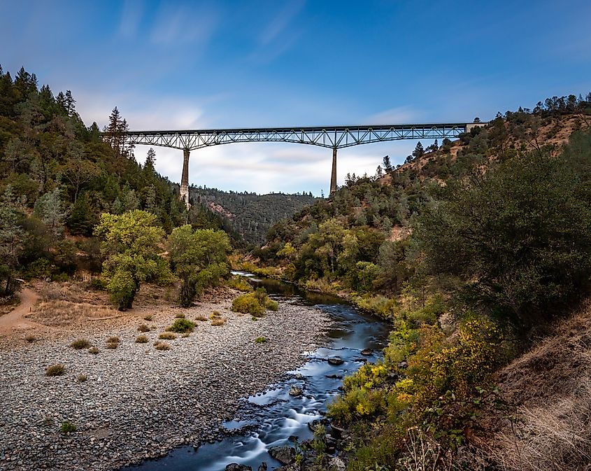 Foresthill Bridge in Auburn, California.