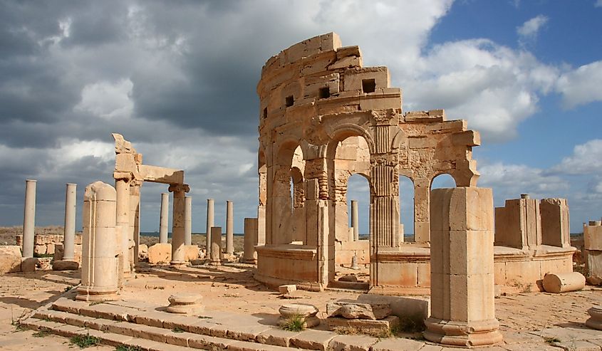 Market at Leptis Magna Libya