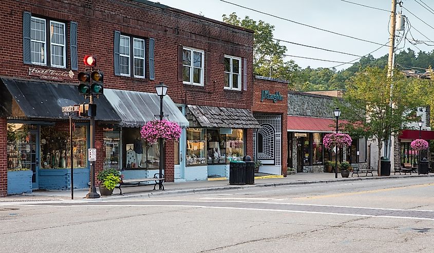 Downtown Blowing Rock, North Carolina.