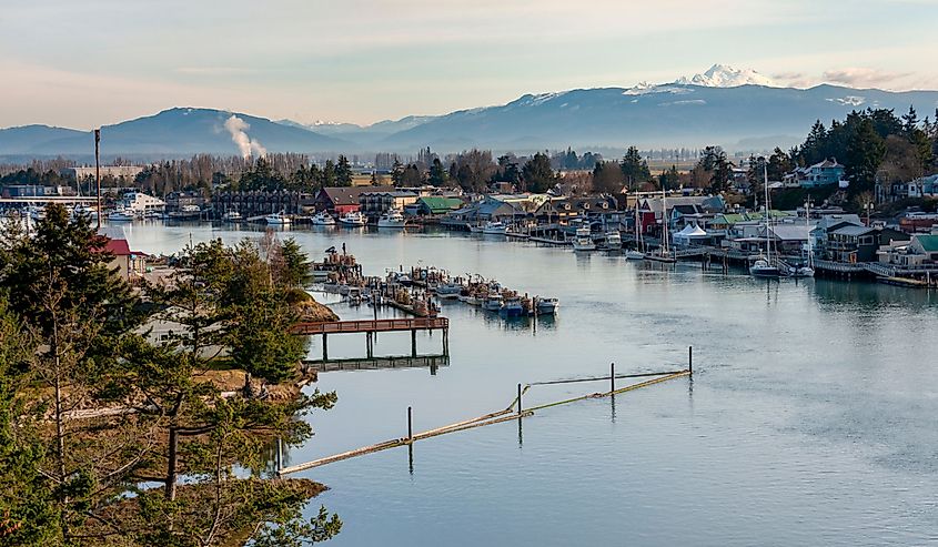 Skagit Valley's Historic Town of La Conner, Washington. 