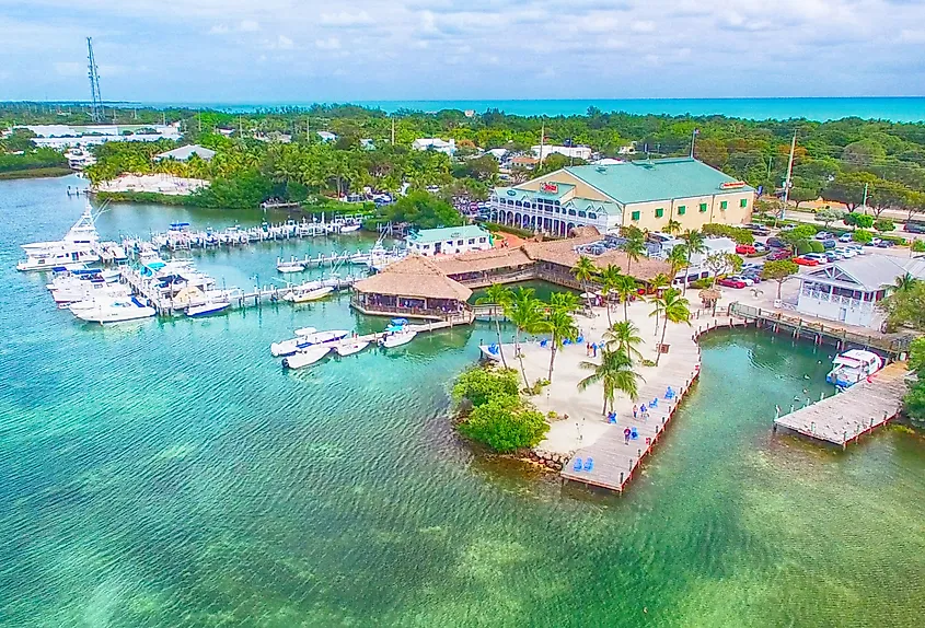The coastal town of Islamorada, Florida.