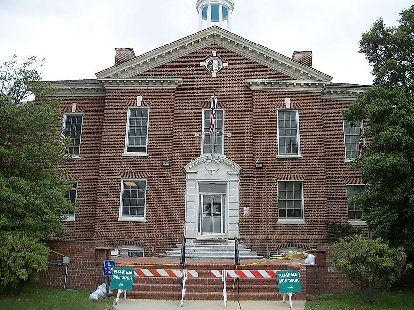 Town of Islip Town Hall on Main Street in the Census-Designated Place of Islip, New York