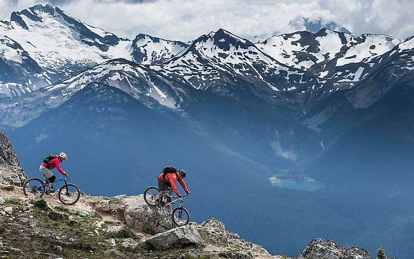Top of the World Trail in Whistler Bike Park