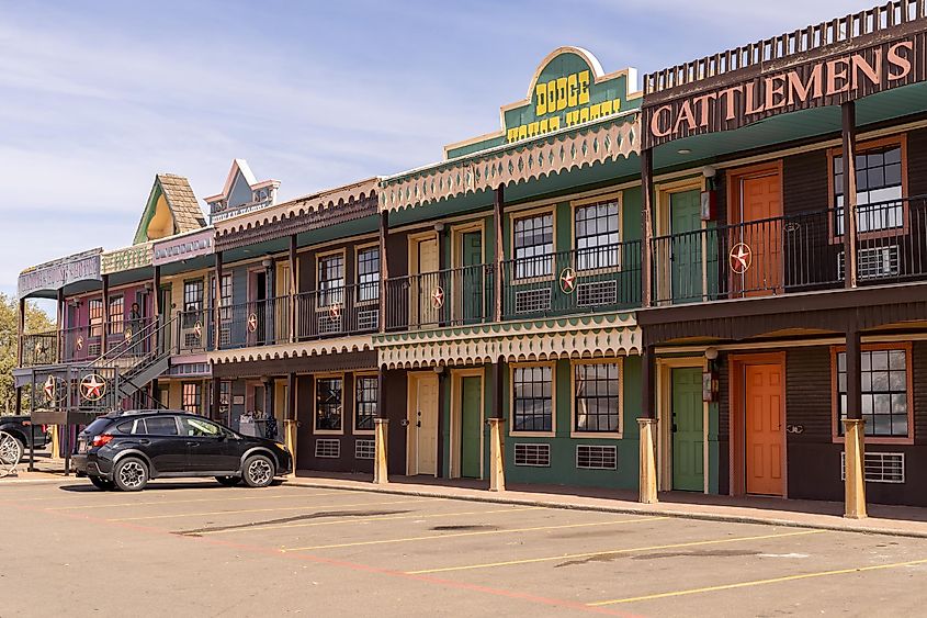 Amarillo, Texas: wild west style hotels, via Kirkam / Shutterstock.com
