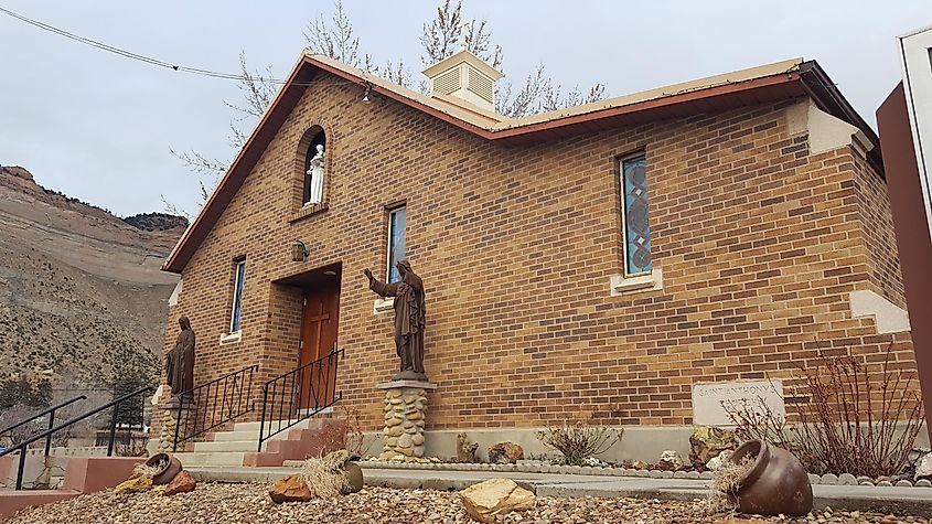 Saint Anthony Catholic Church in Helper, Utah.