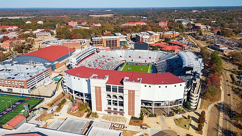 Vaught Hemingway Stadium in Oxford, Mississippi.